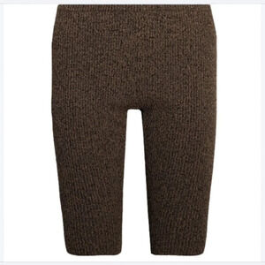 GANNI Mélange Ribbed-Knit Shorts size XXS